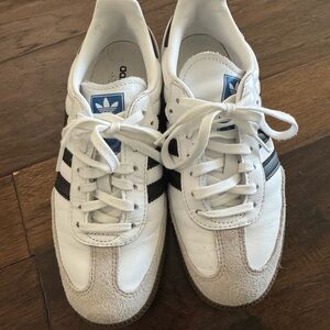 Adidas Samba OG Casual Shoes Big Kids' sz 4, white